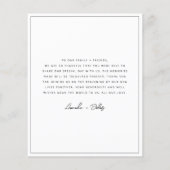 予算ミニマリストフォトスクエアサンキューカード チラシ (裏面)