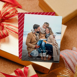 予算ミニマリストモダン写真クリスマス チラシ