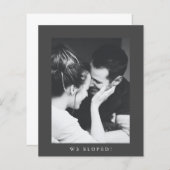 予算ミニマリスト写真エロペメントパーティの招待状 (正面/裏面)