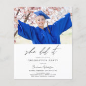 予算ミニマリスト彼女はそれを卒業パーティーをした (正面)