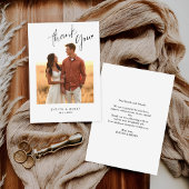 予算ミニマリスト手書きスクリプトありがとう ノートカード