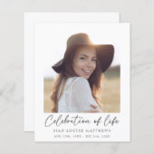 予算ミニマルお祝い・オブ・ライフ・メモリアル (正面/裏面)