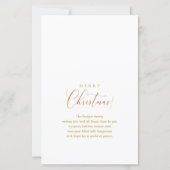 予算ミニマルなメリークリスマスフォトファミリー (裏面)