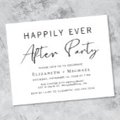 予算ミニマルの結婚パーティの招待状