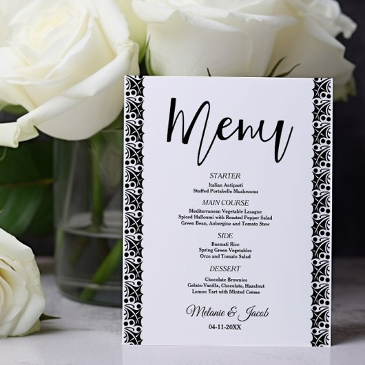 予算ミニマルエレガントリストのクラシックメニュー