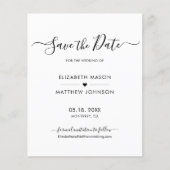 予算ミニマルエレガントリストスクリプト日付の保存 (正面)