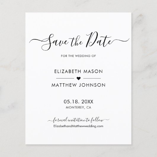 予算ミニマルエレガントリストスクリプト日付の保存 (正面)