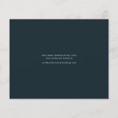 予算ミニマルスクリプト3枚の写真でSave The Date チラシ (裏面)