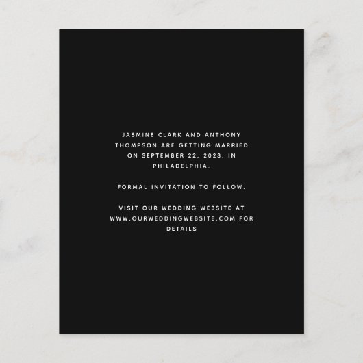 予算ミニマルフォトスクリプト黒日付の保存 (裏面)