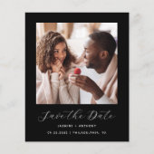 予算ミニマルフォトスクリプト黒日付の保存 (正面)