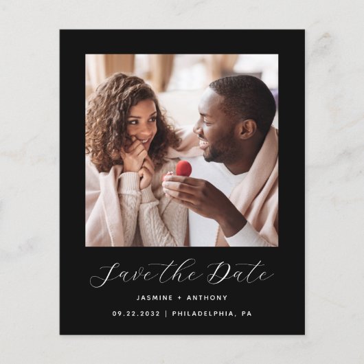 予算ミニマルフォトスクリプト黒日付の保存 (正面)