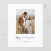 予算ミニマルフローラ結婚式招待状 チラシ (裏面)