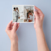 予算ミニマルモダンリストアーチフォト日付の保存 チラシ (手)