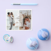 予算ミニマルモダンリストアーチフォト日付の保存 チラシ (シングル)