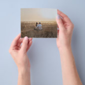 予算ミニマルモダンリストアーチフォト日付の保存 チラシ (手)