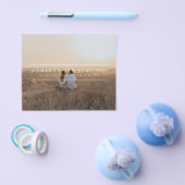 予算ミニマルモダンリストアーチフォト日付の保存 チラシ (シングル)