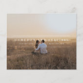 予算ミニマルモダンリストアーチフォト日付の保存 チラシ (正面)