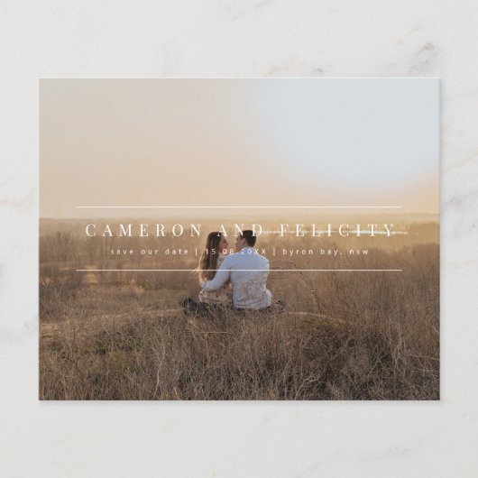 予算ミニマルモダンリストアーチフォト日付の保存 チラシ (正面)