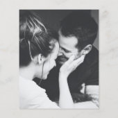 予算ミニマルモダンリストフォトブルー日付の保存 (裏面)