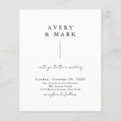 予算ミニマルモダンリスト書結婚の (正面)