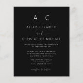 予算ミニマルモダンリスト書結婚の (正面)