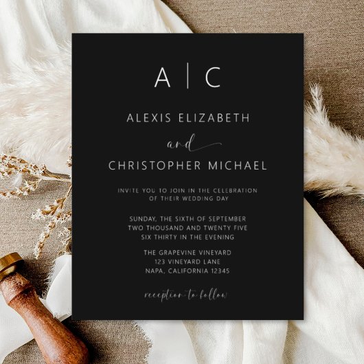 予算ミニマルモダンリスト書結婚の