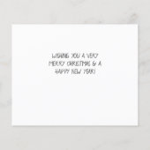 予算ミニマル写真クリスマス (裏面)