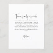 予算ミニマル写真サンキューカード チラシ (裏面)