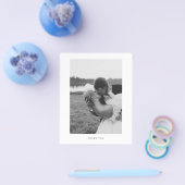 予算ミニマル写真サンキューカード チラシ (シングル)