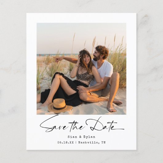 予算ミニマル写真保存日付 チラシ (正面)