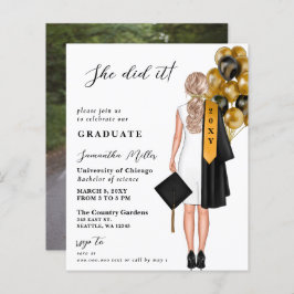 予算ミニマル写真彼女はそれを卒業した