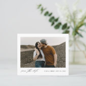 予算ミニマル写真結婚式の日付を保存 (スタンド正面)