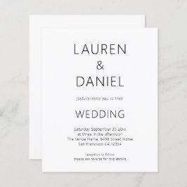 予算ミニマル文字QRコード白黒結婚