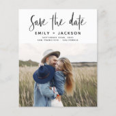 予算ミニマル日付を保存する手書き写真 (正面)