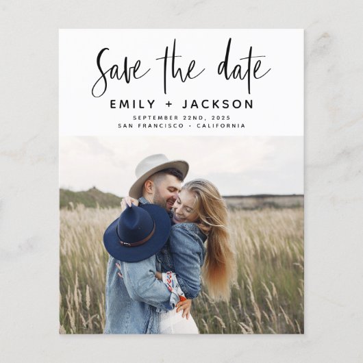 予算ミニマル日付を保存する手書き写真 (正面)