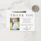 予算ミニマル結婚リストの感謝していSMALL ノートカード (正面/裏面インサイチュ)