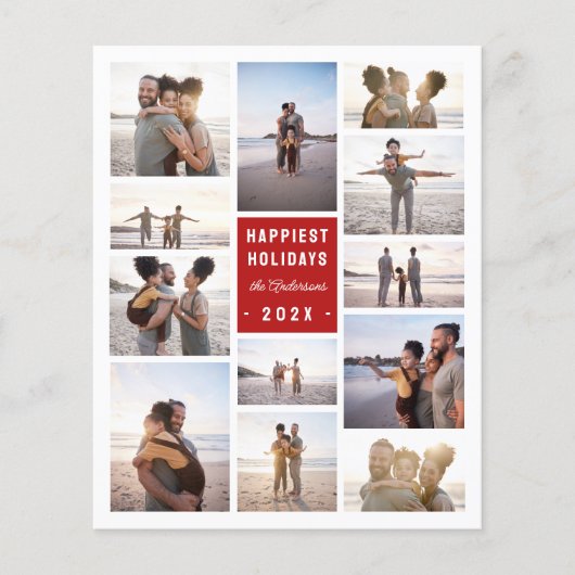 予算ミニマル12フォトコラージクリスマス (正面)