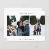 予算ミニマル2枚フォトハッピー休日 (正面/裏面)