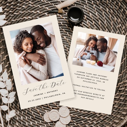 予算ミニマル2 – 写真ベージュ日付を保存