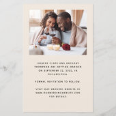 予算ミニマル2 – 写真ベージュ日付を保存 (裏面)