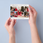 予算ミニマル5枚フォトメリークリスマス チラシ (手)