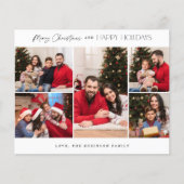 予算ミニマル5枚フォトメリークリスマス チラシ (正面)