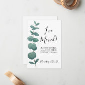 予算ミニ私はユーカリ発表を移動した ノートカード (正面/裏面インサイチュ)