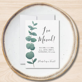 予算ミニ私はユーカリ発表を移動した ノートカード