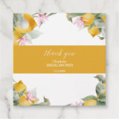 予算メインお気に入りのレモンリース ブライダルシャワー フェイバータグ (正面)