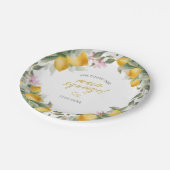 予算メインお気に入りのレモンリース ブライダルシャワー ペーパープレート (アングル)