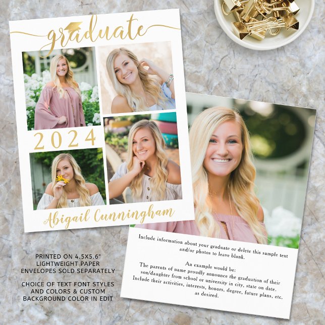 予算メタリック金ゴールド5 Photo Graduate発表 (クリエイターアップロード済み)