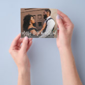 予算メリーと目標結婚した婚約した – ホリー写真 チラシ (手)