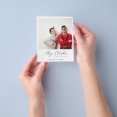 予算メリークリスマスインスタントフォトミニマリスト チラシ (手)