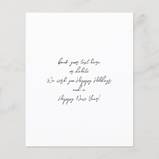 予算メリークリスマスインスタントフォトミニマリストVR チラシ (裏面)